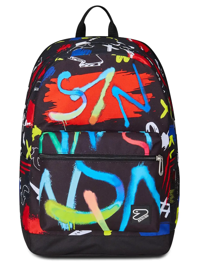 Graffitiload Zaino Scuola Reversible New Earphones Jet Black